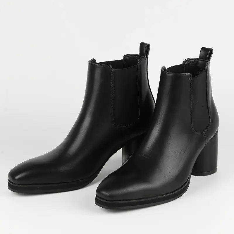 mens black square toe chelsea ankle boot chunky heel fashion - Temu United Arab Emirates mens black square toe chelsea ankle boot chunky heel fashion - Temu United Arab Emirates