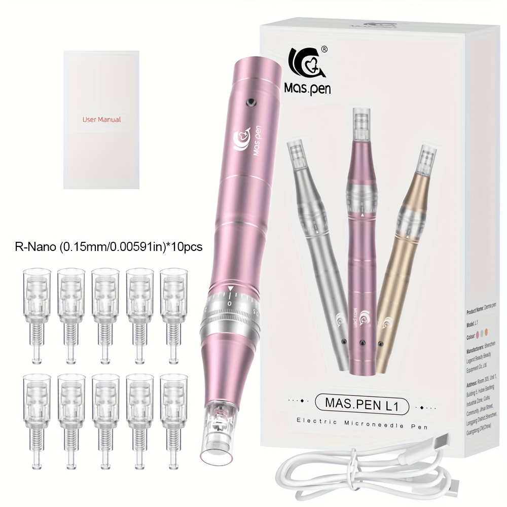 5 Speed Adjustable Derma Pen/ With 10 0.15mm Replacement Tips