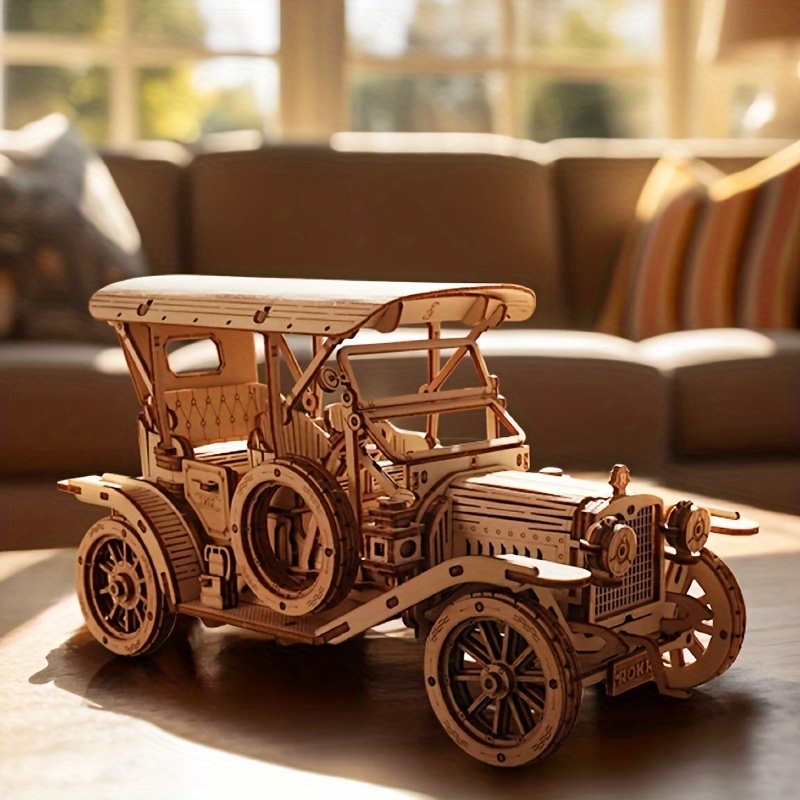 

3d Puzzle Diy Wooden Toy Car Model For Child Adult Birthday Halloween Christmas Gifts