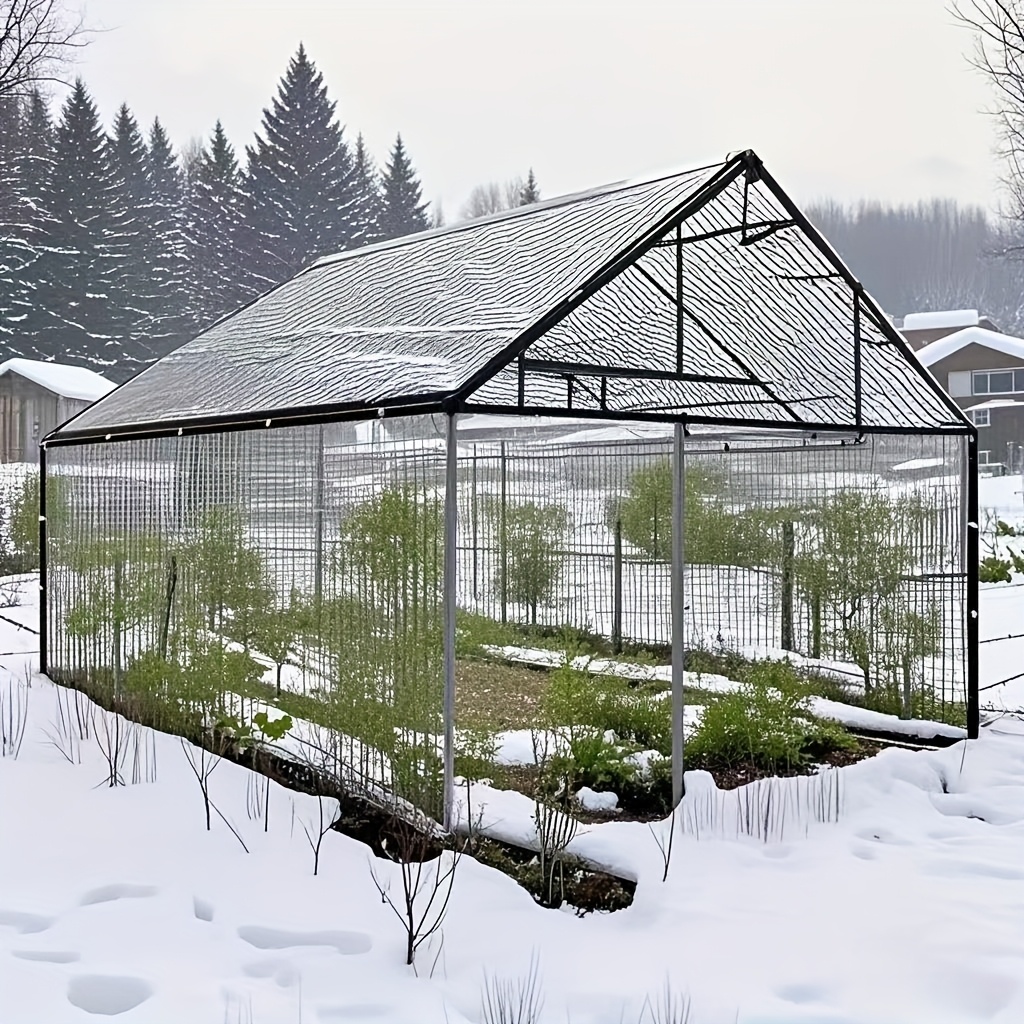 Carpa Transparente Impermeable - Ideal para fiestas en el patio, protección de gallineros, sombra del jardín y cubierta impermeable para porches. Crea un espacio seco que bloquea el viento y la lluvia a prueba