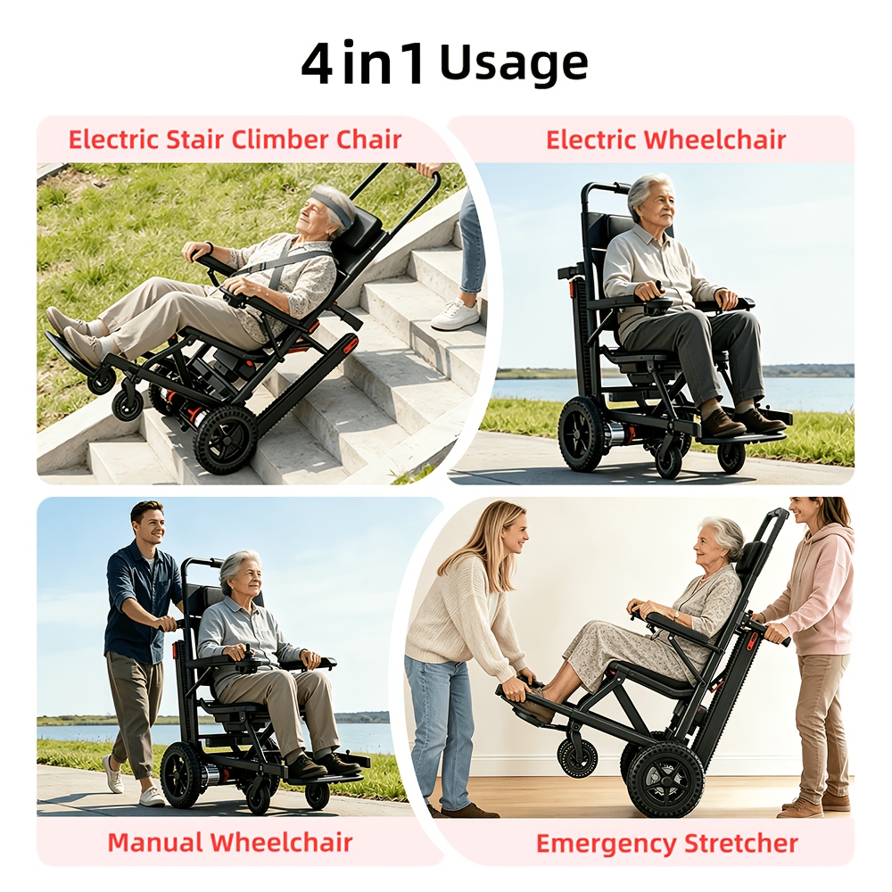 15 miles long   adult intelligent electric wheelchair intelligent controller stair climber lightweight   folding and     put   high power motor strong climbing force anti   device Product details 4