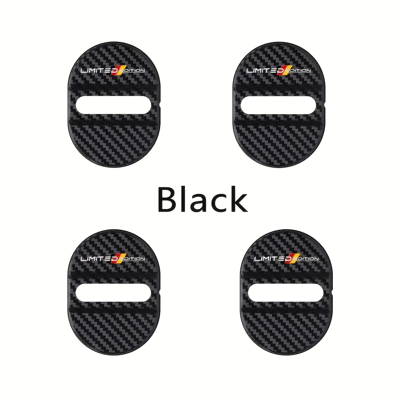 TEMU 4 stuks Auto Deurdrempel Beschermer Covers Roestvrij Deurslot Covers Decoratieve Beschermers Universeel voor Gedeeltelijke Auto Modellen Deur