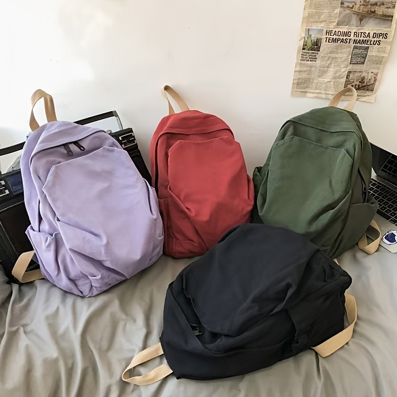 

Sac à Dos pour Femmes et Hommes, Grande Sac de Voyage Décontracté, Sacoche Unisexe à Double Épaule, avec Fermeture Éclair et Doublure en , Lavable à , Sac à Dos de Voyage