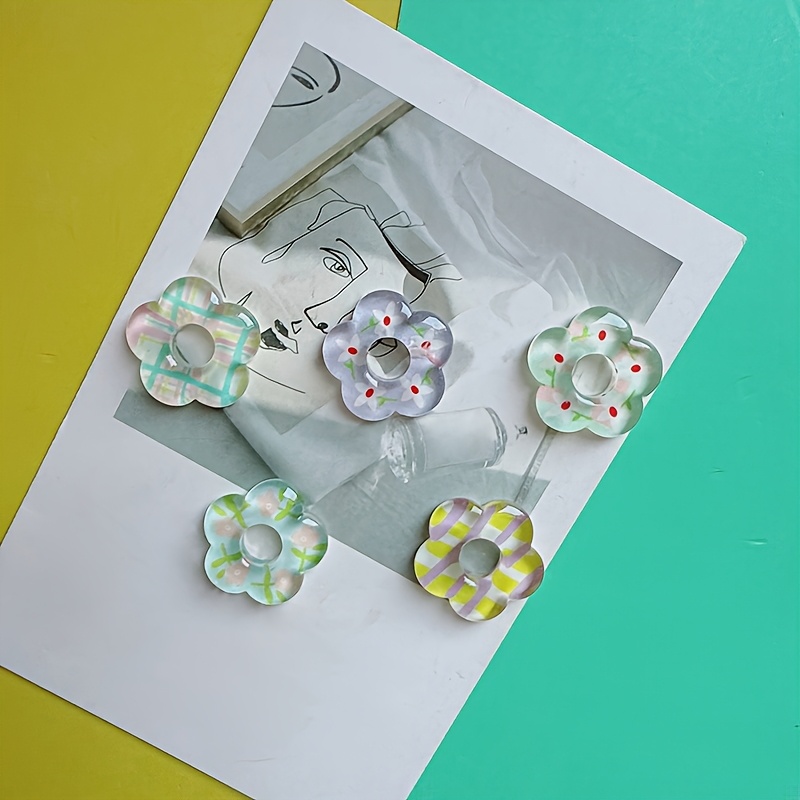 20pcs Floral Cut-Out Flower Pendant Accessories for DIY