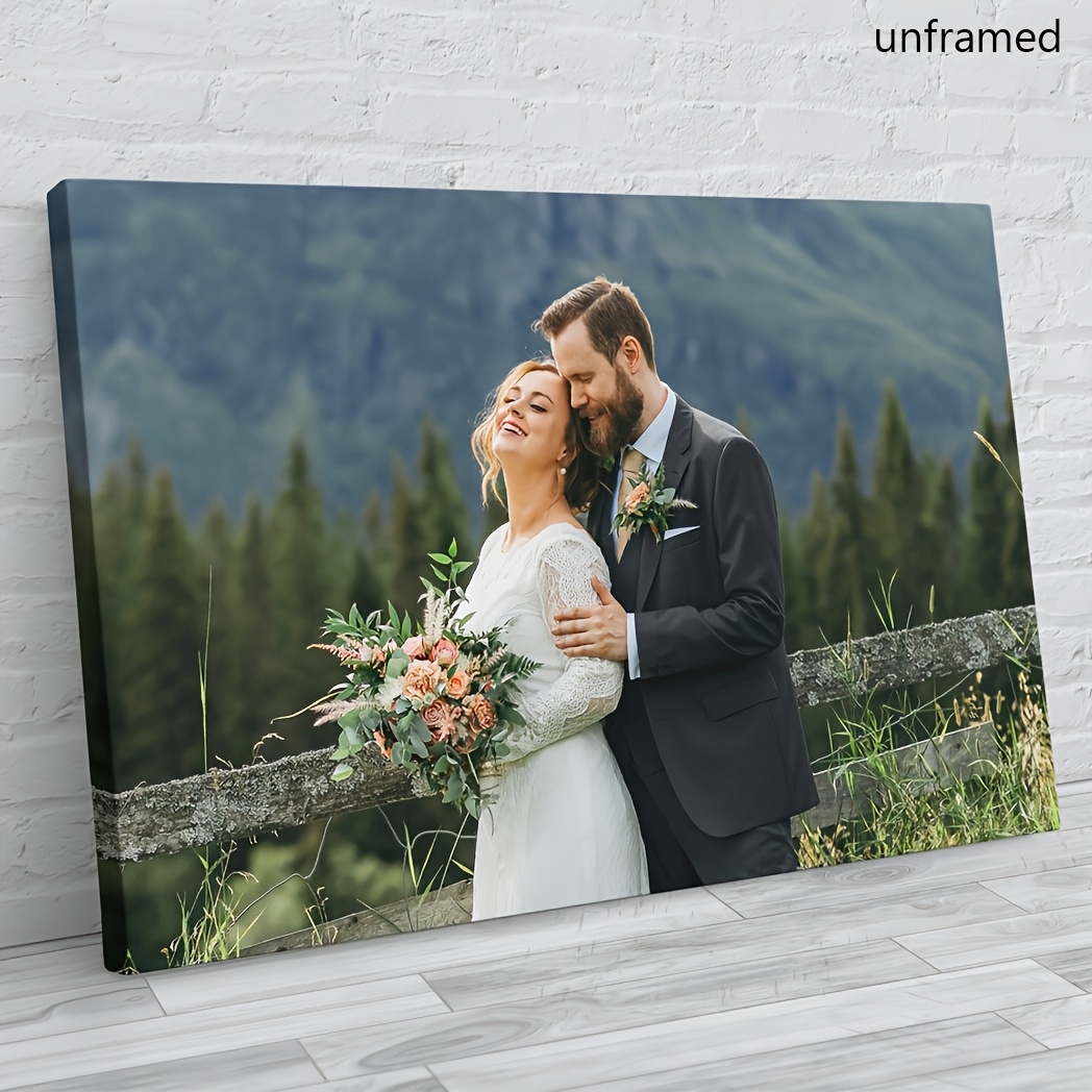 2d flat personalized photo canvas print picture wall art - Temu