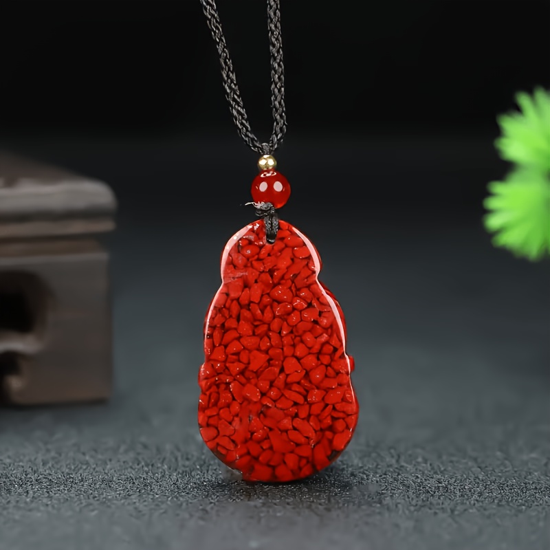 Unisex Elegant Vermilion Hilt Pendant Necklace