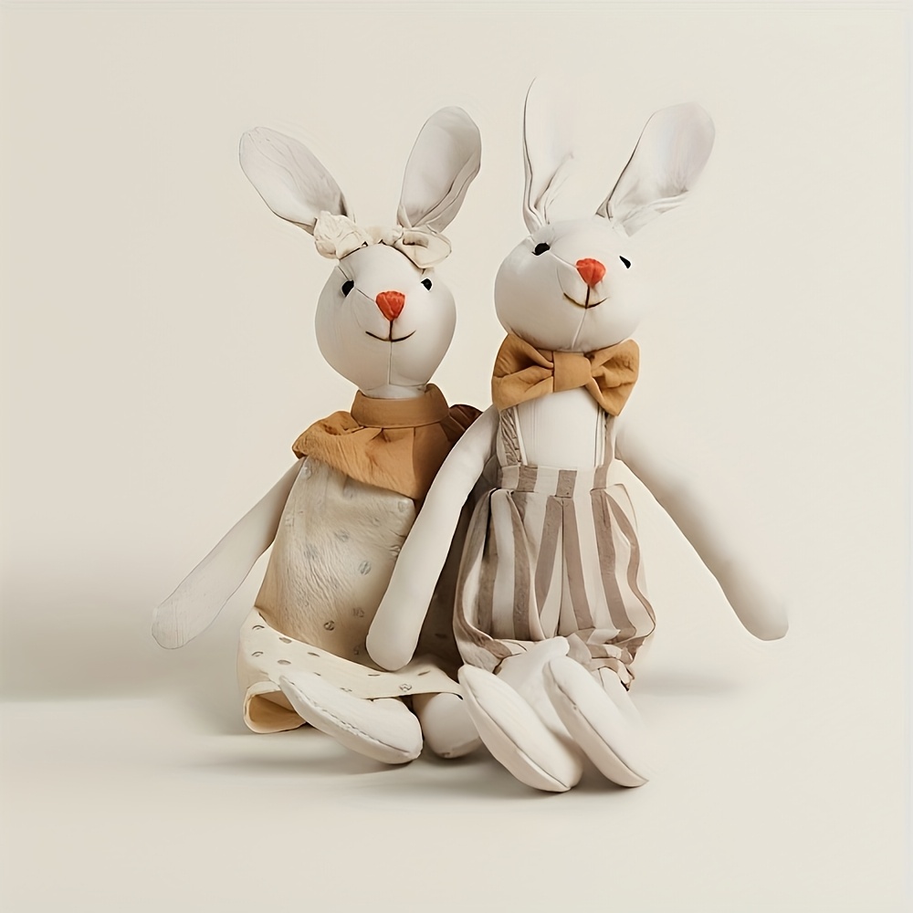 Nordic Style Cute Bunny Doll, Fabric Simulation Animal Toy
