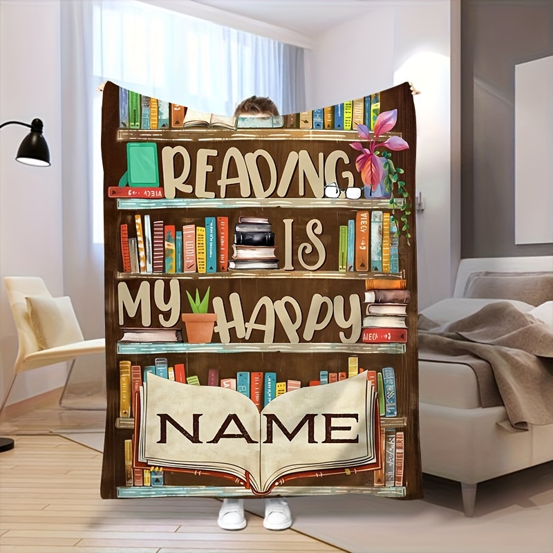 

Blanket - For , , And Literary Enthusiasts - Flannel - For , Bed, , And