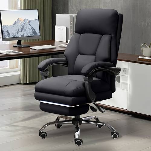 high back chair with leg rest adjustable reclining features and wheels suitable for gaming and computer use