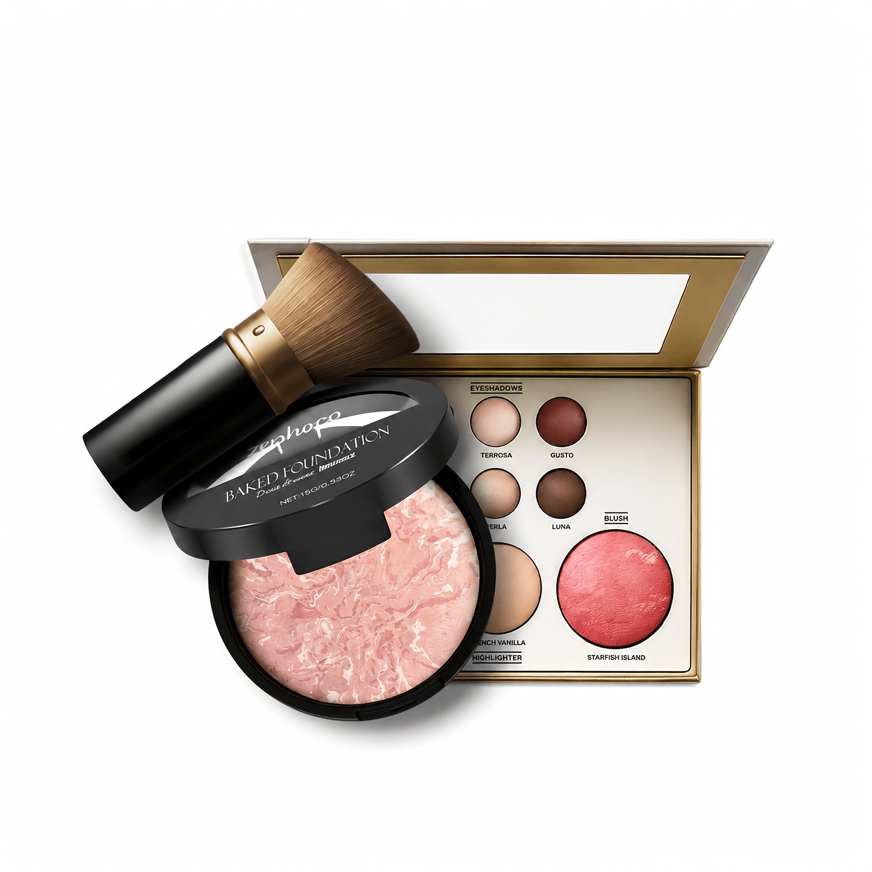 TEMU Multifunctional Makeup Palette + Foundation Set, 320g, Makeup Tool Set And Makeup Case, Ideal For Stage Makeup, , And Touch-ups 1 Set To Create