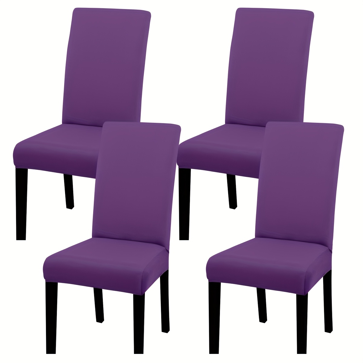 Set od 4/6 komada elastičnih navlaka za stolice - Višebojne, navlake za stolice, mekani elastični zaštitnik sjedala, prikladne za restoran, kuhinju, banketnu dvoranu, sobu, spavaću sobu, dnevni boravak, studentski dom, kućni ukras