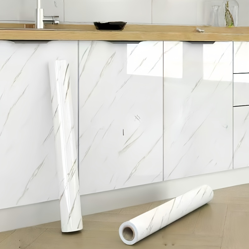1 roll extra large self marble texture wallpaper floor tiles peel and stick vinyl plank sheets in grey black white gray beige high quality for kitchen bathroom shower tv walls floors decor with textured surface suitable for large easy to clean durable vinyl material random matching design suitable for more Product details 5