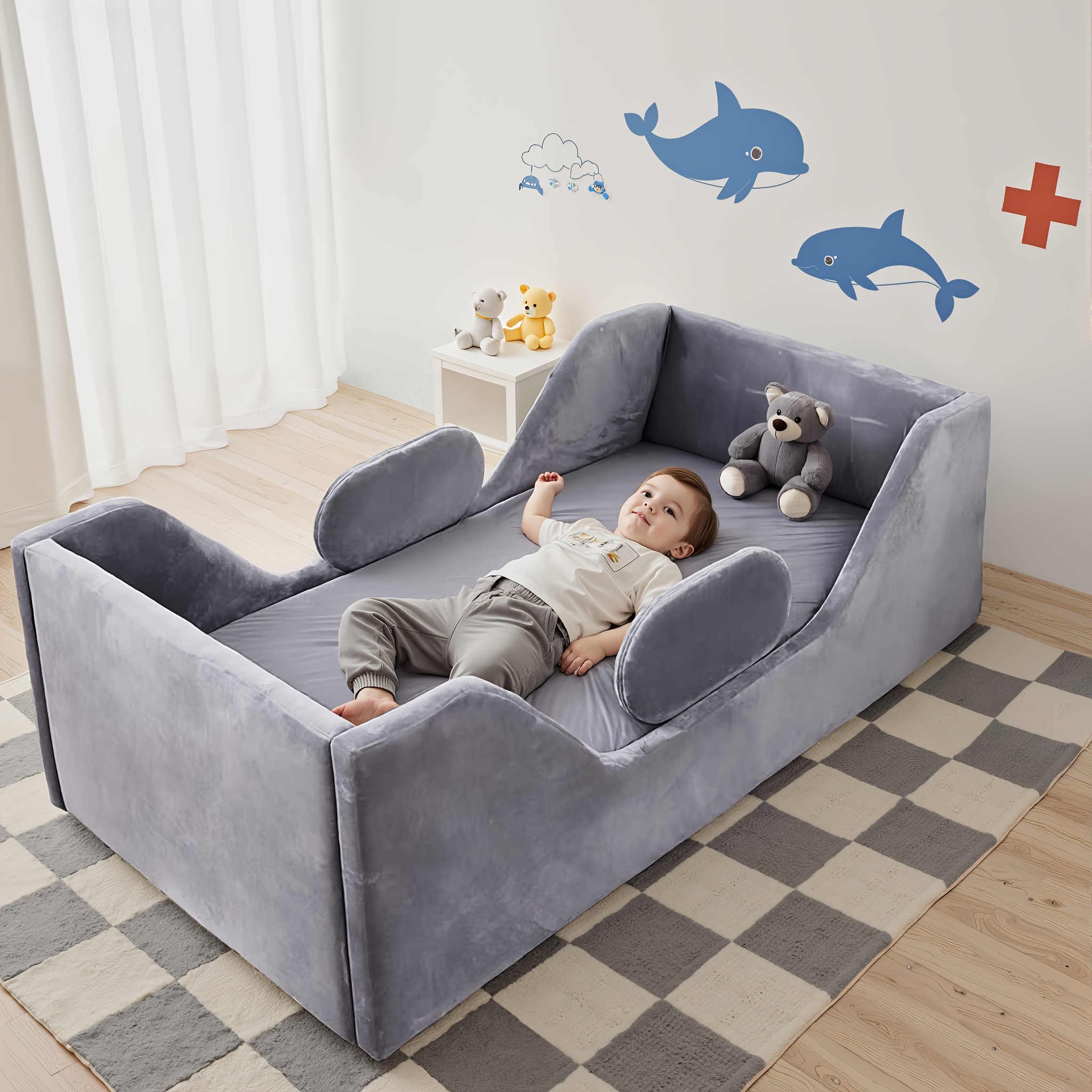 Bed Designed For Toddlers With Added Safety Features, Standard Crib Dimensions, Certified Materials, And A Secure Sleeping Surface