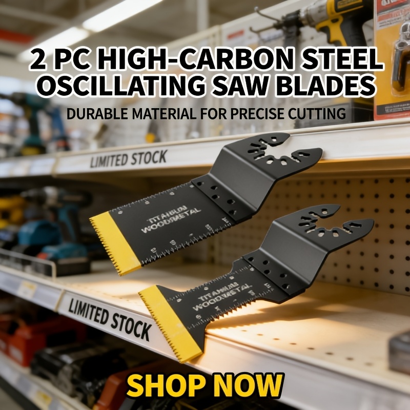 TEMU High-carbon Steel Oscillating Saw Blade- Tool Blade, For Cutting Metal Nails/ Wood/ Plastic/ Hard Materials, Universal For All Models