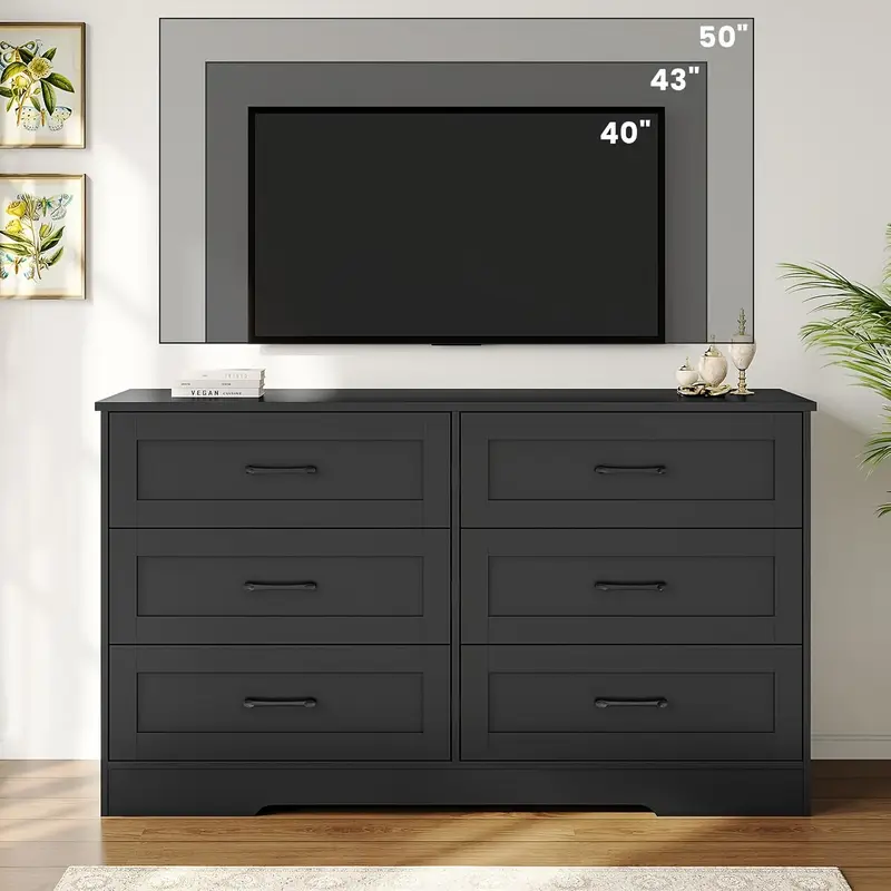 6 drawers dresser storage cabinet bedroom large chest - Temu 6 drawers dresser storage cabinet bedroom large chest - Temu