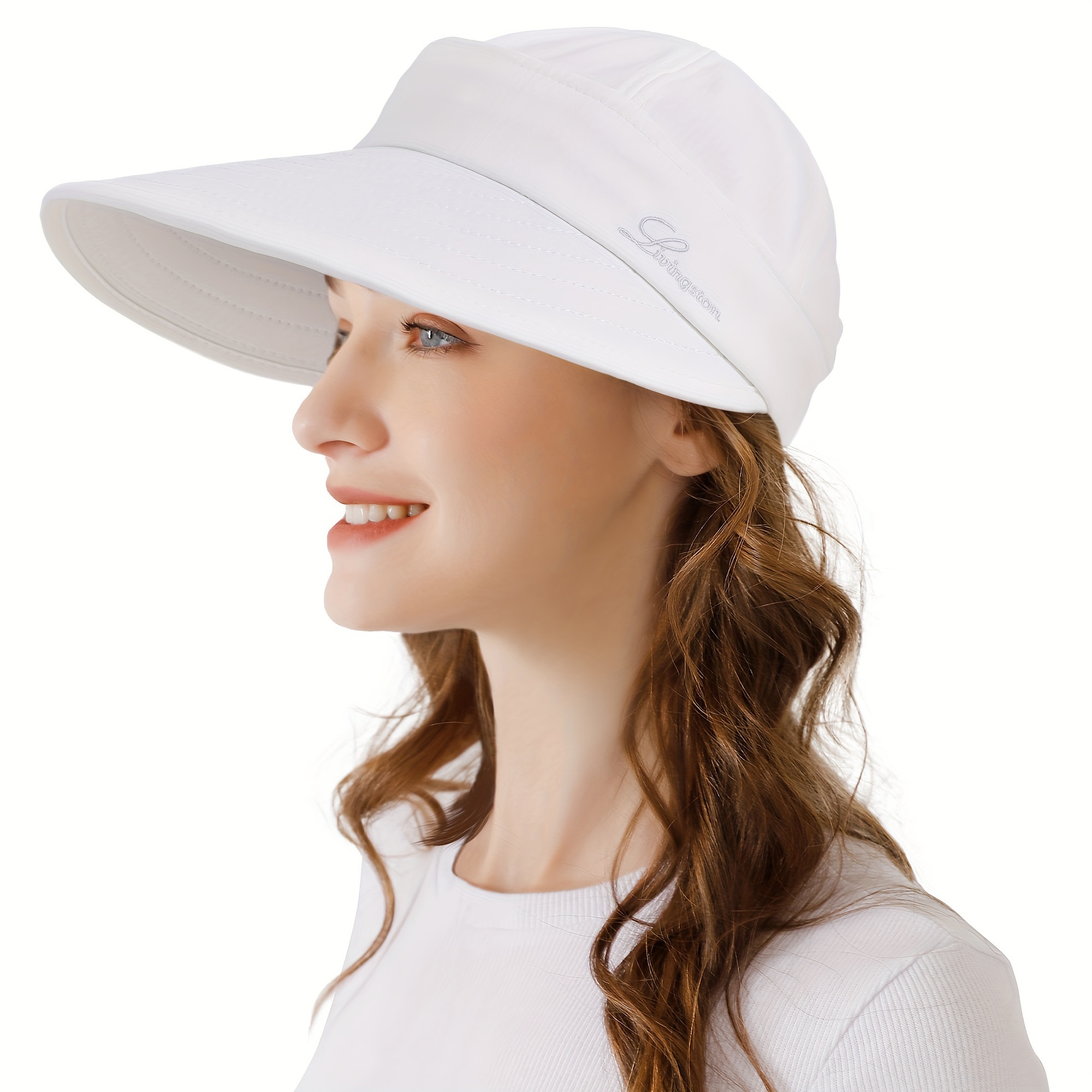 wide brim womens sun hat in zip sun protection visor Temu