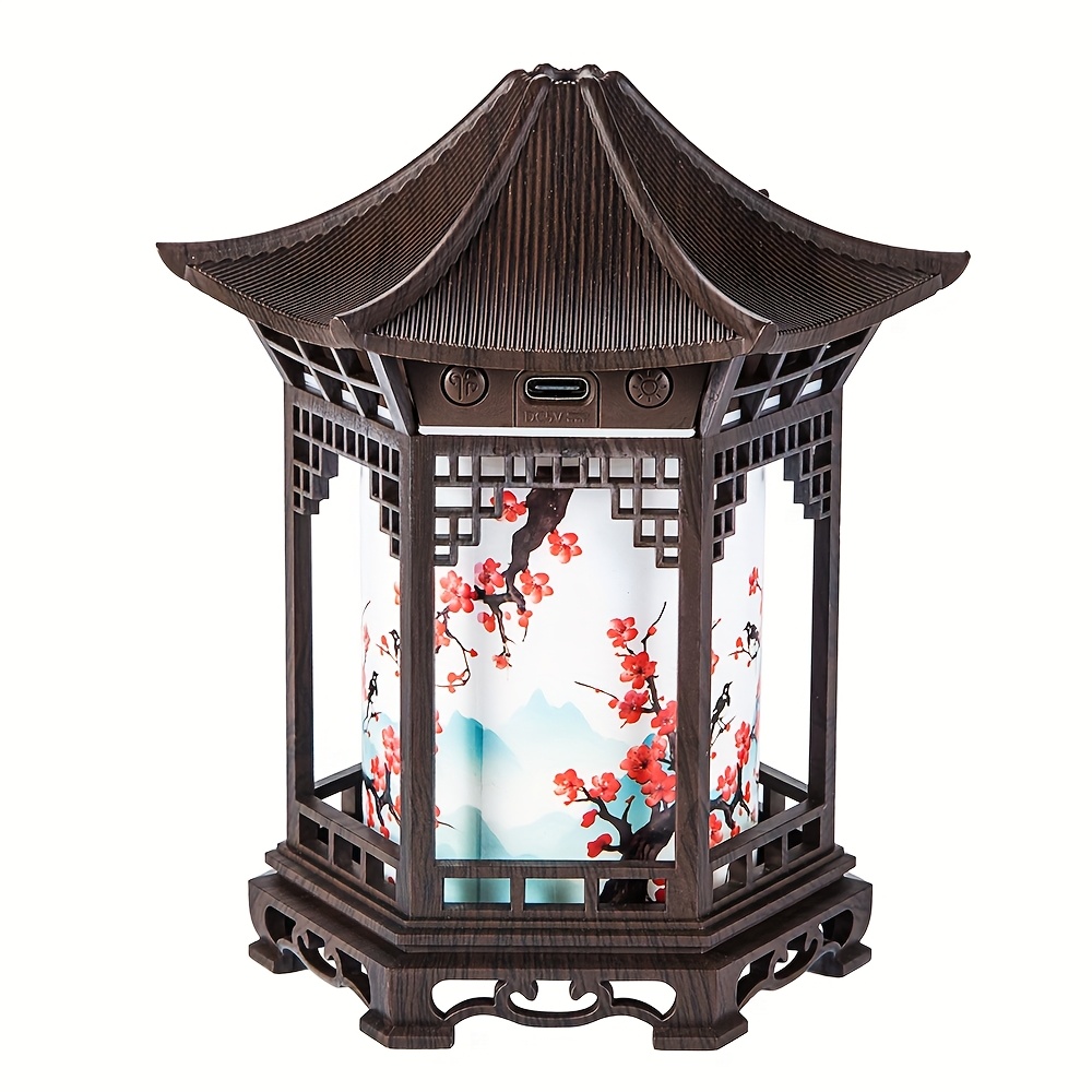 TEMU Mini et Veilleuse Style Chinois - USB Portable Brumisateur Froid/Sec avec Design /Tortue Traditionnel, Fonctionnement Silencieux en ABS pour