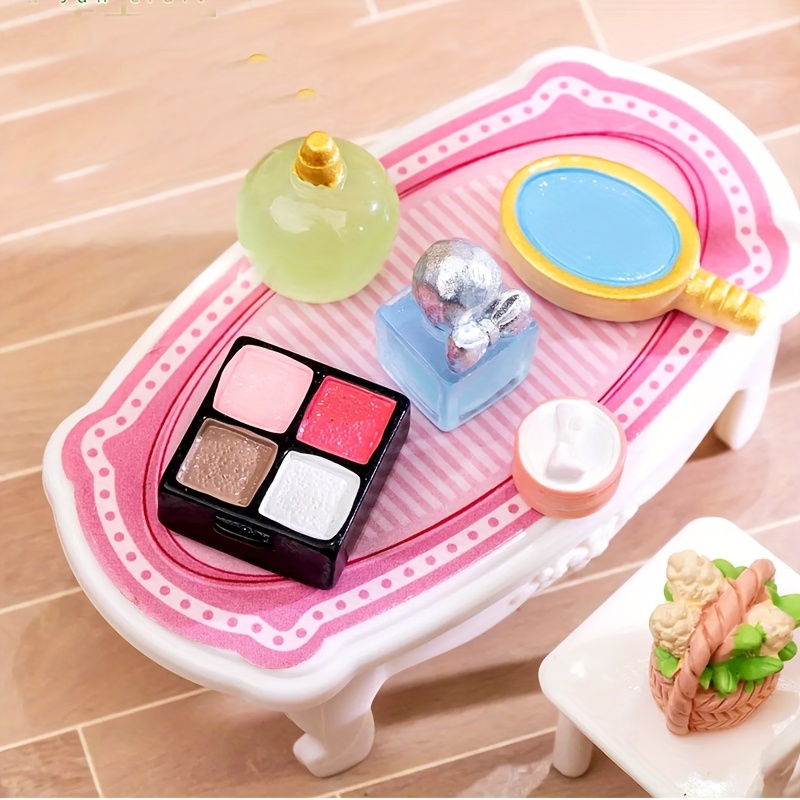 6pcs cosmetic set makeup bag compatible labubu mini Temu United