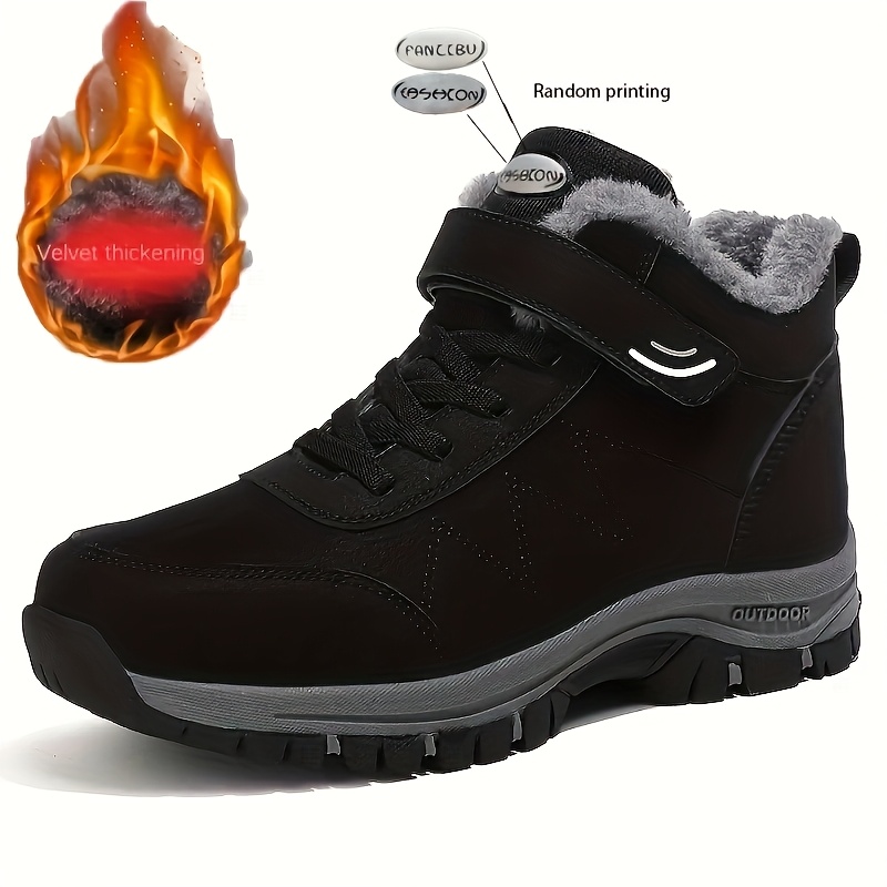 Winter High--lined Thickened Warm Anti-slip Sneakers For Outdoor Mountaineering