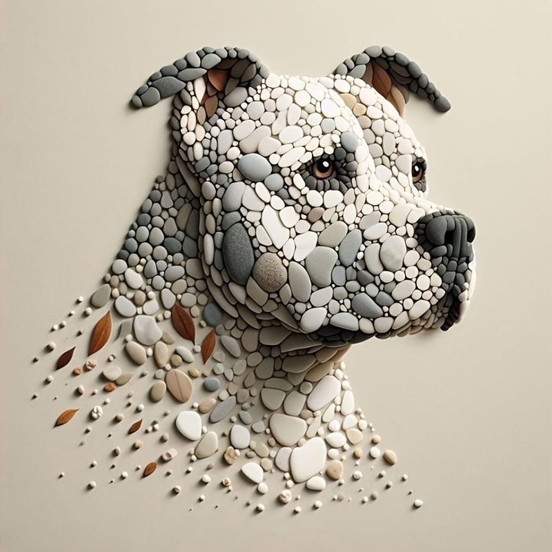 

Diamond Painting Kit 3d Cartoon Dog Art Design, Suitable For Office And Home Decoration Living Room Bedroom Diamond Painting Kit, Send Friends For Their .