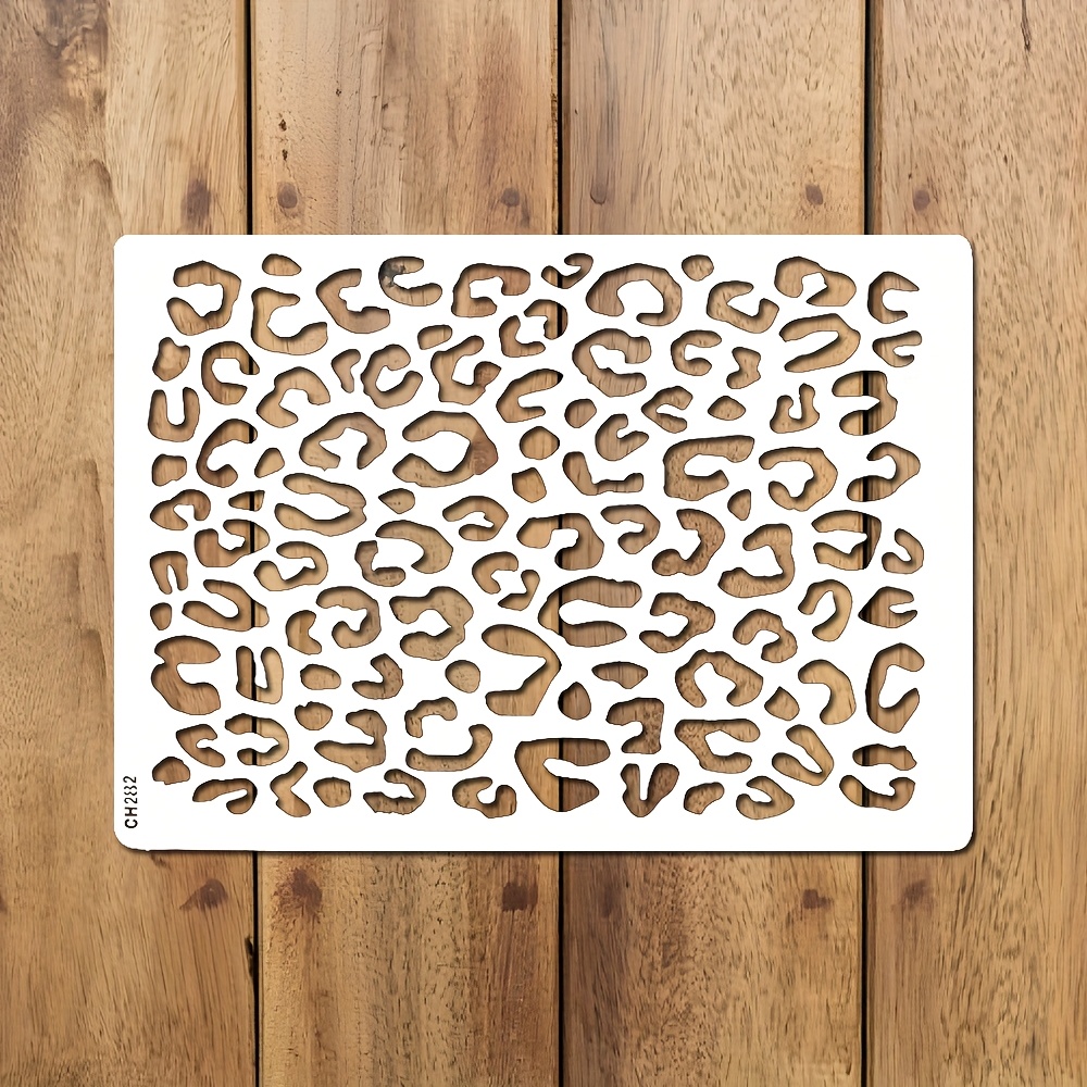 1pc leopard print cake decorating stencil food grade pet plastic multi holiday baking template for halloween christmas birthdays weddings reusable cookie fondant cutter for cakes cupcakes   cake decorating supplies party dessert accessories       material festive design nontoxic material diy  