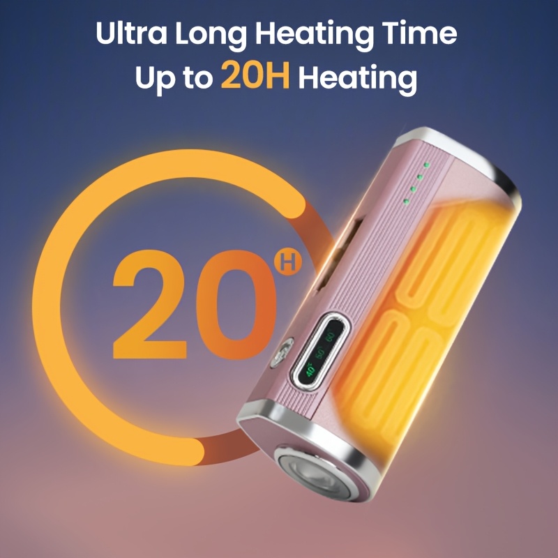 5000mah electric hand warmer mobile power bank 3pcs holiday and birthday gifts electric hand warmer 3 temperature settings 3 uses emergency lighting flashlight women men outdoor sports essentials Product details 1