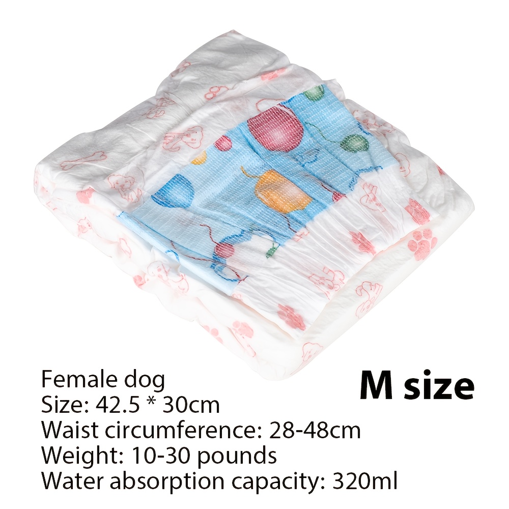 TEMU Diapers (women) 12 Pack, Diapers (women), Super Absorbent, Leak-proof, Dog Diapers For Incontinence, Travel, Excited Urination, , Marking