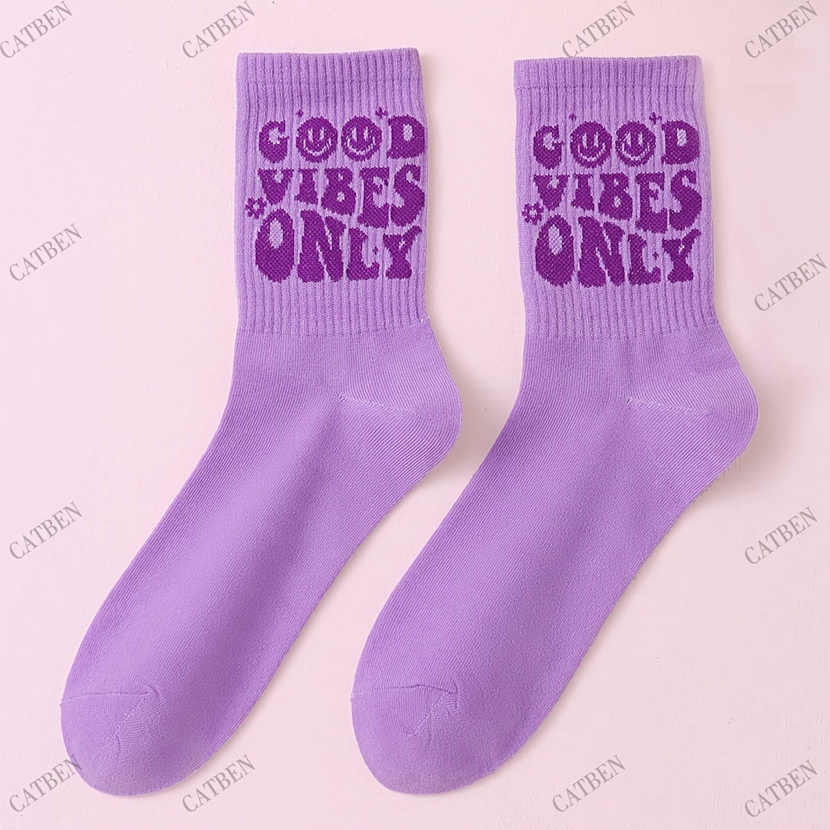 Image of 1 Pair Socks Purple Socks Cute Socks Sports Socks For Men Women Socks Novelty Socks Gifts Socks For Friend Spring Summer Socks Party Crazy Casual Socks Funny Socks Socks Trendy Socks Comfy Funny So