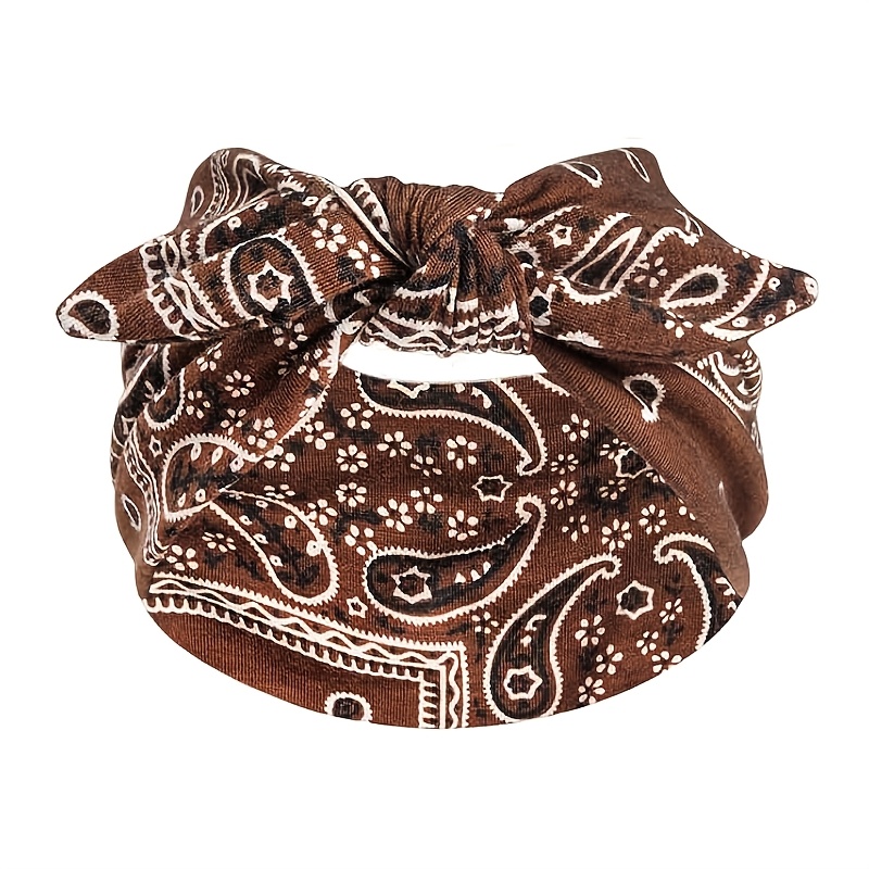 TEMU 1/4pcs Women's Thick Wide Headband, Fashion Ear Style Non-slip Elastic Headscarf Headband, Bohemian Headband, Suitable For Yoga/casual/face