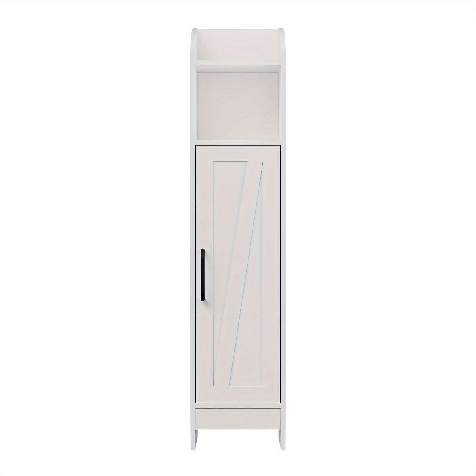 Small Bathroom Storage Corner Floor Cabinet Door Shelves - Temu
