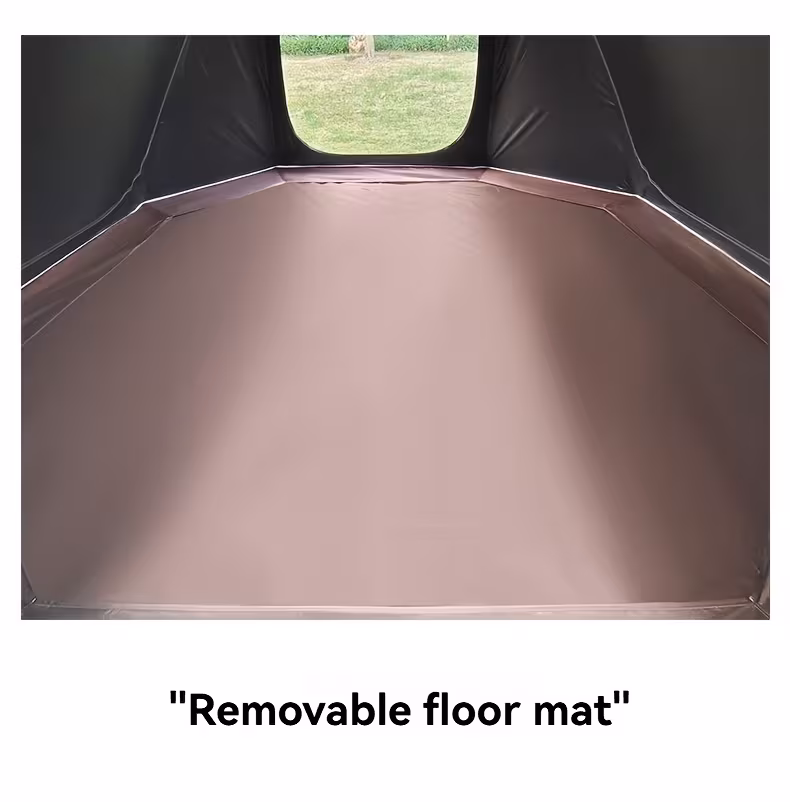 outdoor camping spherical tent dome black thickened sunshade large space with chimney Product details 7