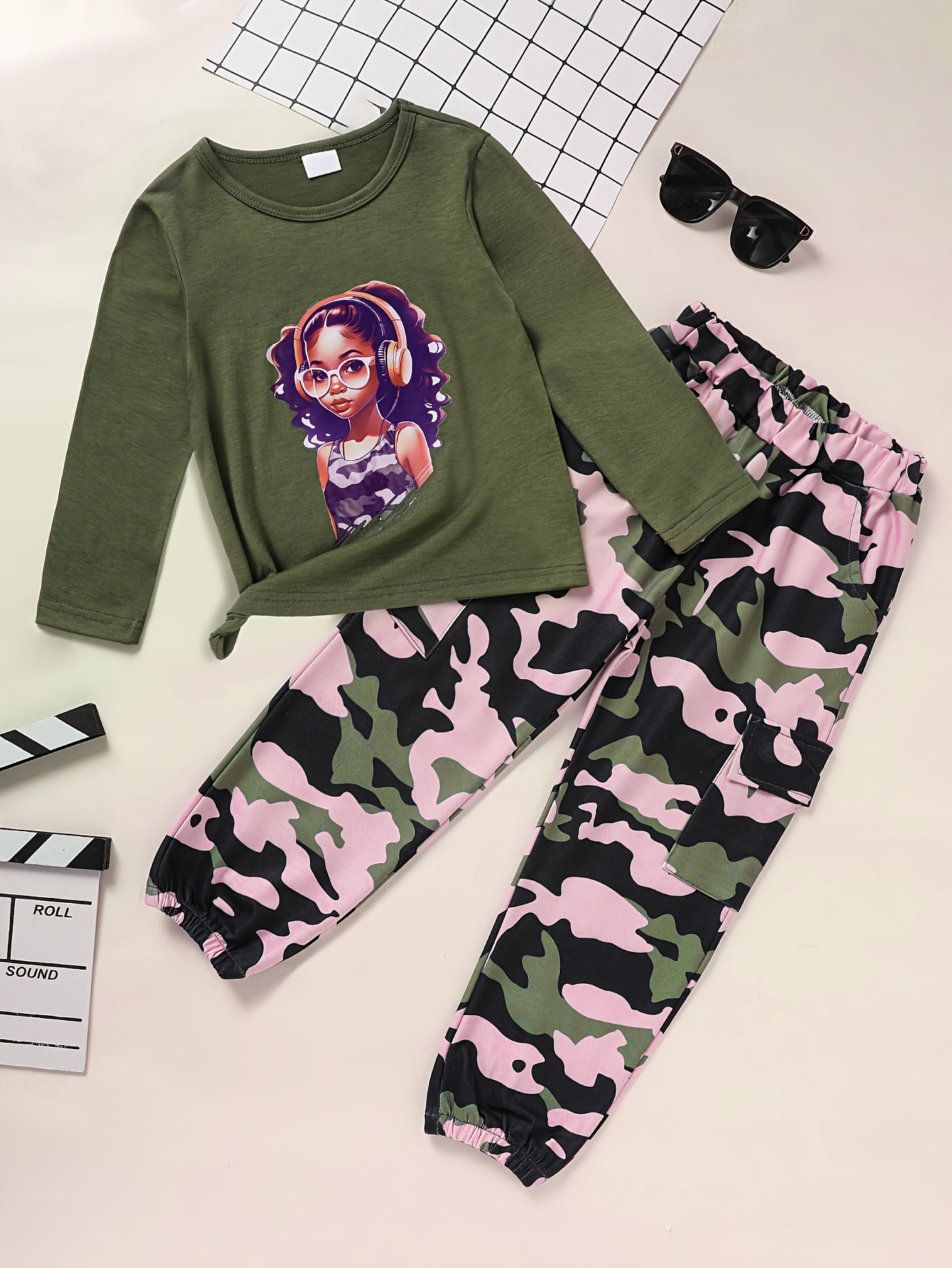 Camo Tracksuit Girls Girls Camo Tracksuit Camouflage Piece Set