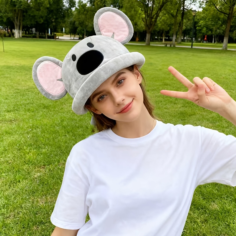 Image of New Cartoon Cute Mouse-shaped Hat, A Unique And Fun Accessory Perfect For Outdoor Entertainment And Activities!