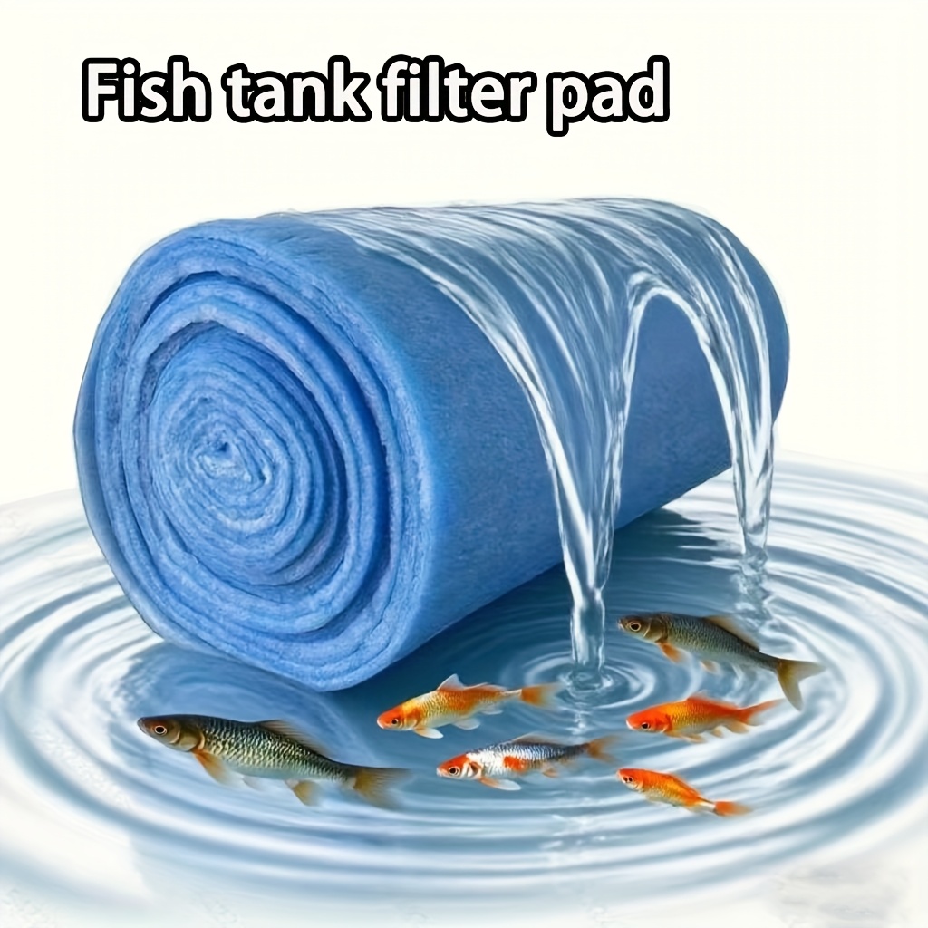 TEMU 10ft Aquarium Filter Pad - 12" Wide, 1" Thick Pet Material For Freshwater & Saltwater Tanks And