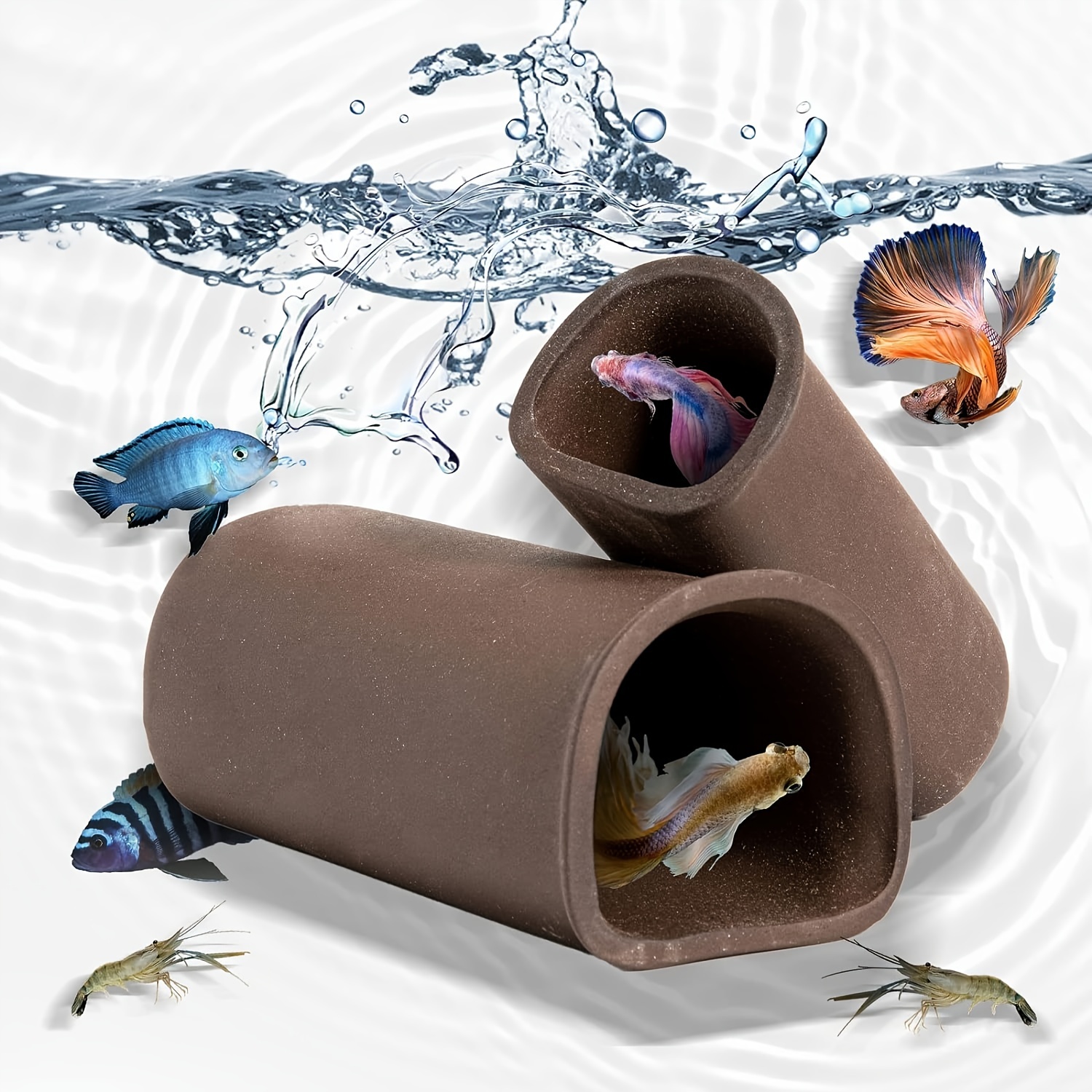 

1/2 Pcs Decorations - - Tank Decorations- - Accessories Bowl Decorations - Tank For