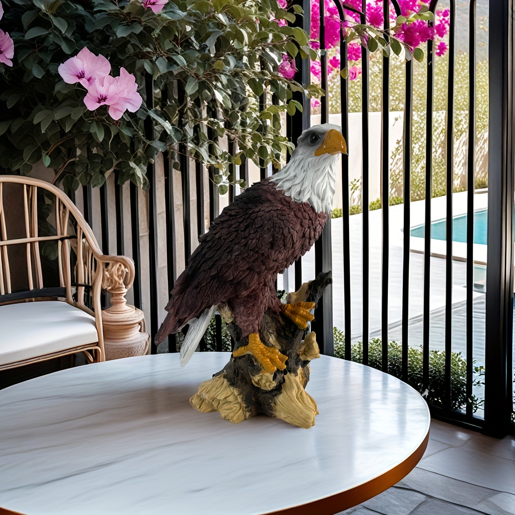 Majestic Eagle Statue Side View