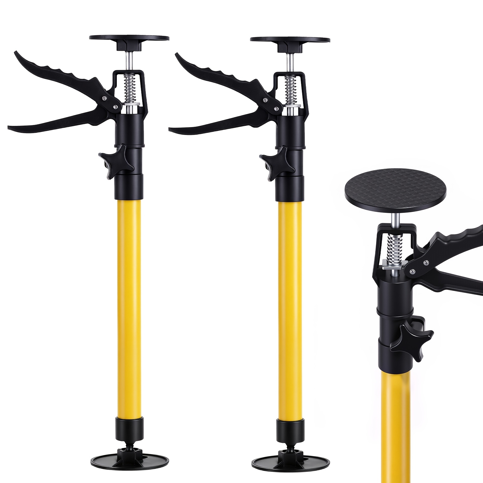 2 Pack, Adjustable Support Pole, Third Hand Support+50-115cm Telescopic Length, Multi-angle , High-strength Stable Bracket, Fast Assembly, Support Pole+for Cabinet Kitchen Construction Door Repair
