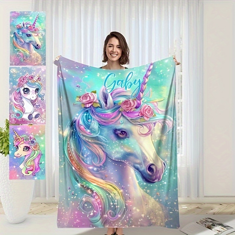 

1pc Blanket Blanket Blanket Personalized Blanket Unicorn Blanket Sofa Blanket