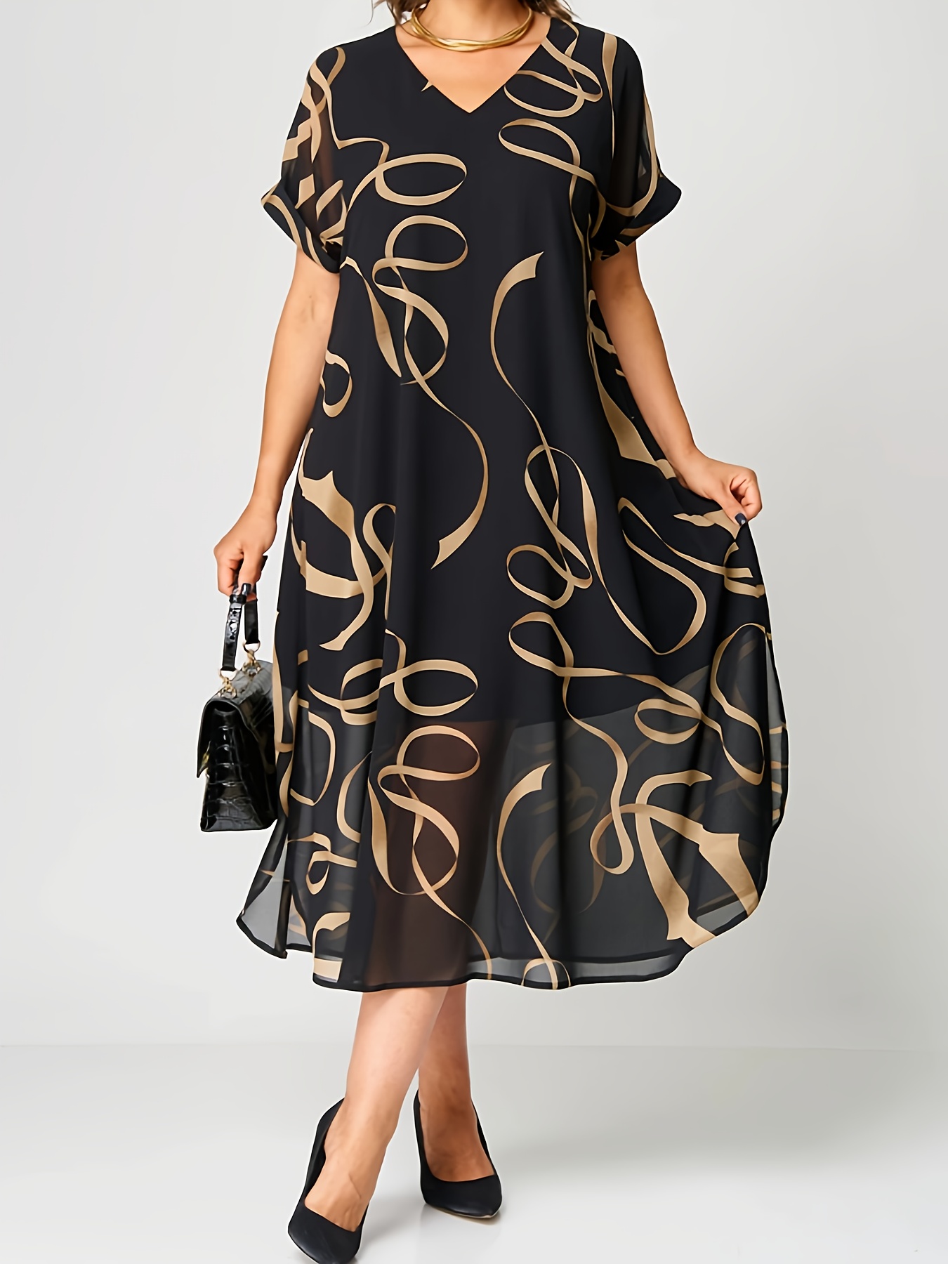 long sleeve green dress Pine Green Long Silk Dress with Draped Neckline