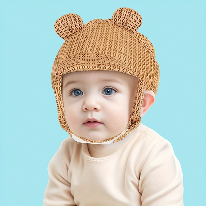 1pc Baby Helmet, Children Infant Toddler Adjustable Infant Helmet Learning  to Walk Helmet for Crawling Walking 3D mesh fabric summer