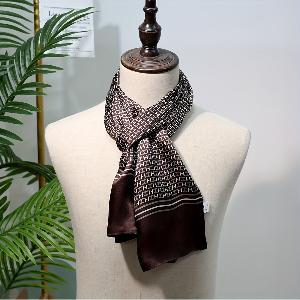 

Men's Elegant Scarf - , Polyester, Bohemian Woven Design