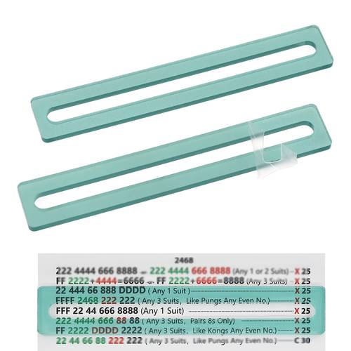 item picture 2pcs mahjong tile line reader mahjong tile line detector acrylic mahjong tile line guide