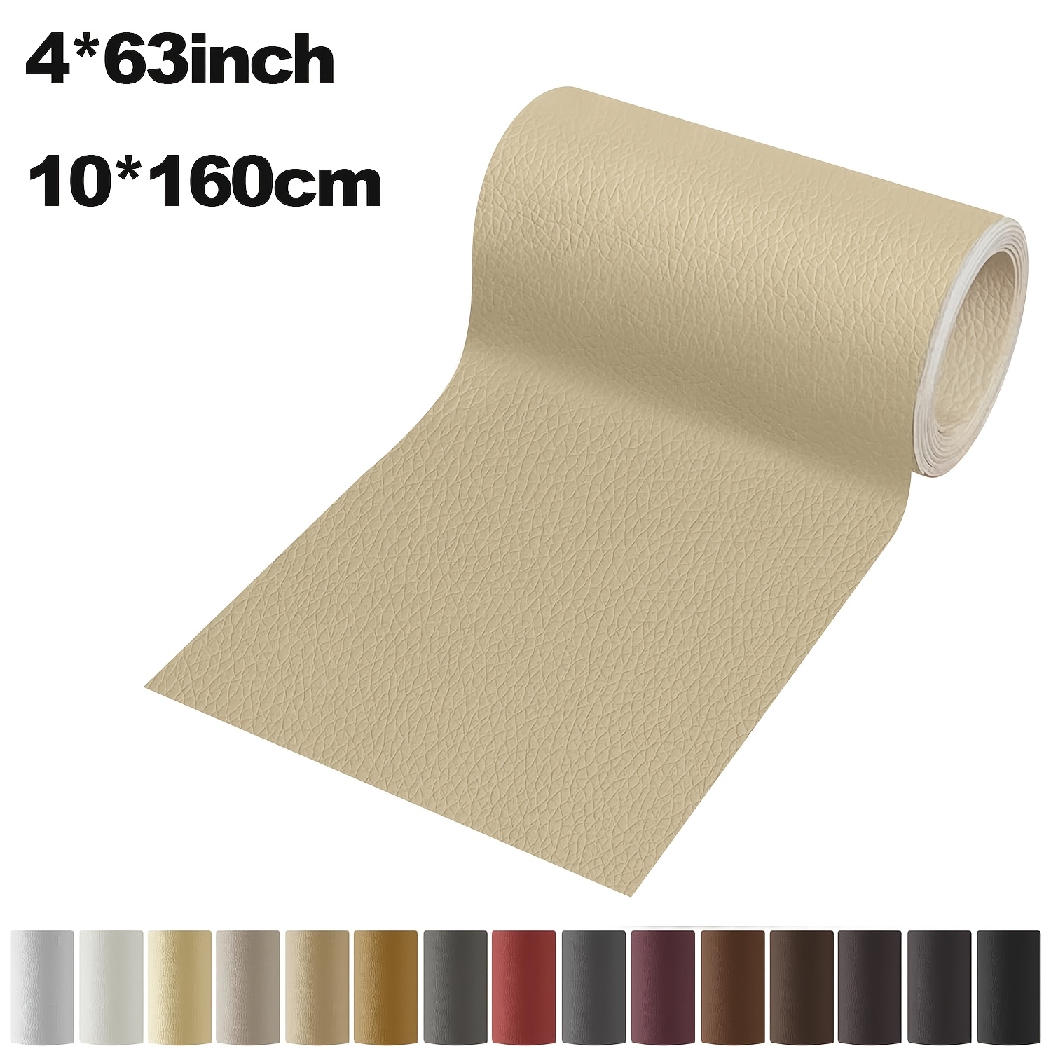 TEMU Self-adhesive 4 Inch Pu Leather Repair Patches - Durable, Easy-to-apply Fix Stickers For Sofa, Chair, Bag, Shoe, Bed, Chair Repair, Sofa Patch,