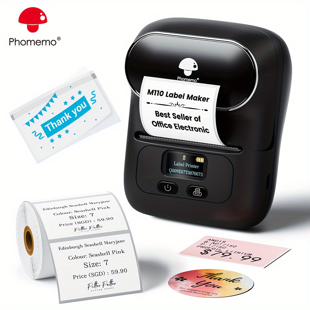 Thermal outlet Printer Label Printer，DIY Label with 500 pcs