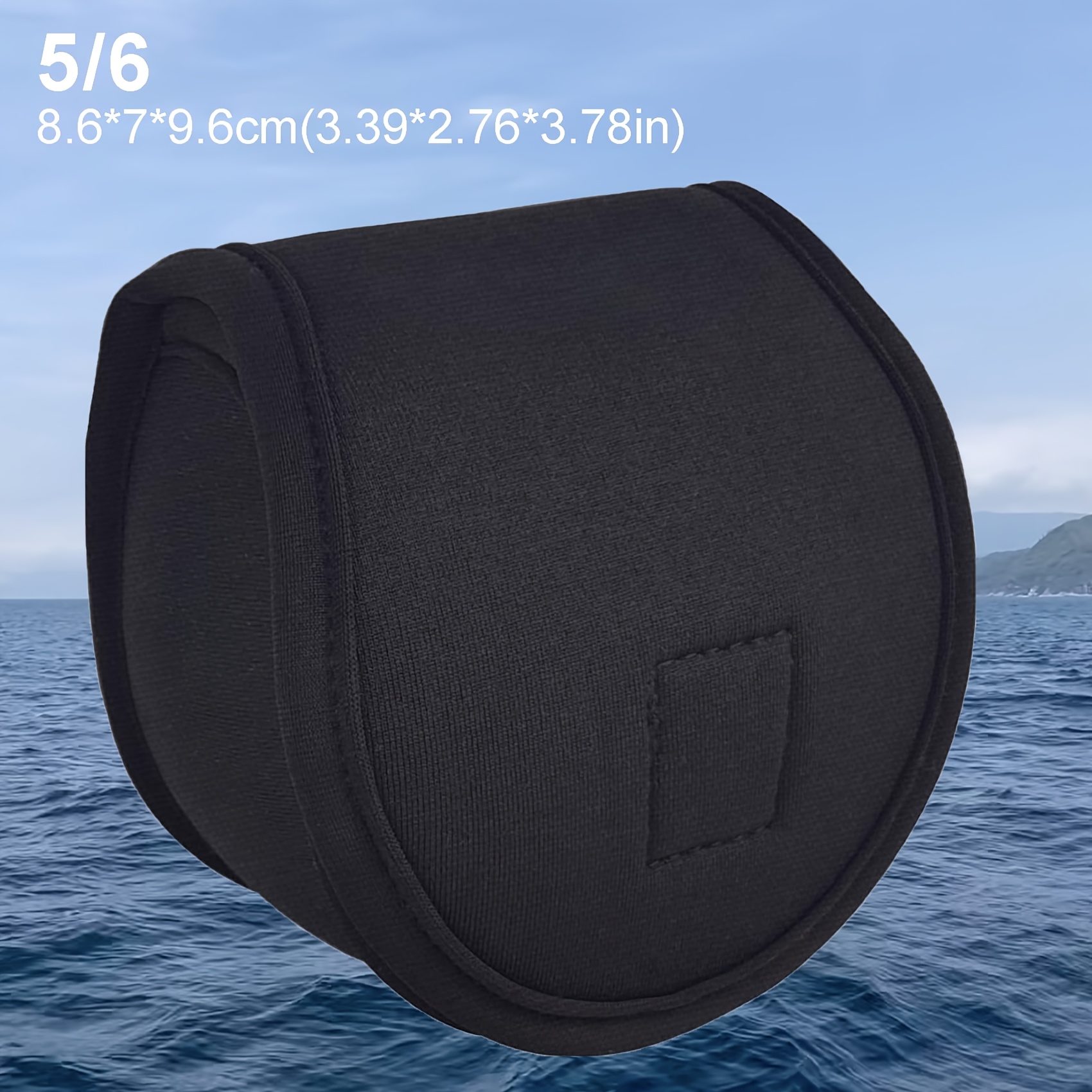 TEMU Custodia a tracolla in neoprene per mulinello da pesca a , compatibile con da 3/4 5/6 7/8 Wt, per protezione della bobina il trasporto e lo