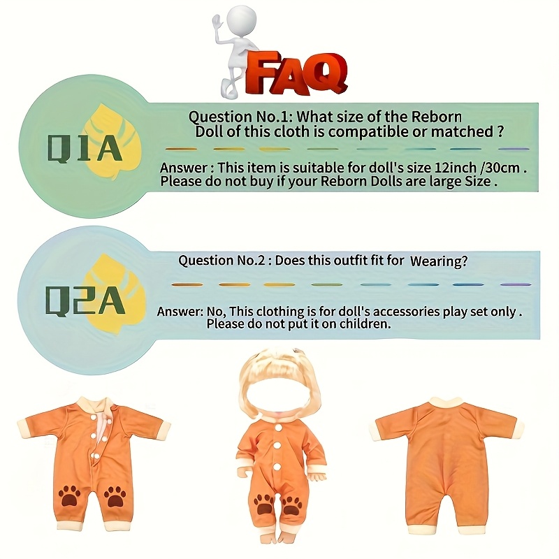 doll clothes 12inch dolls x1 set clothes romper Temu