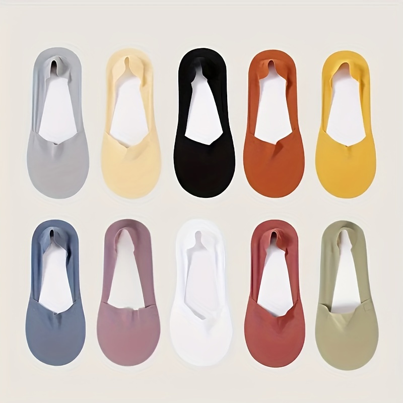 TEMU 10 Pairs Of Women's Summer Thin Socks That Don't Slip Off