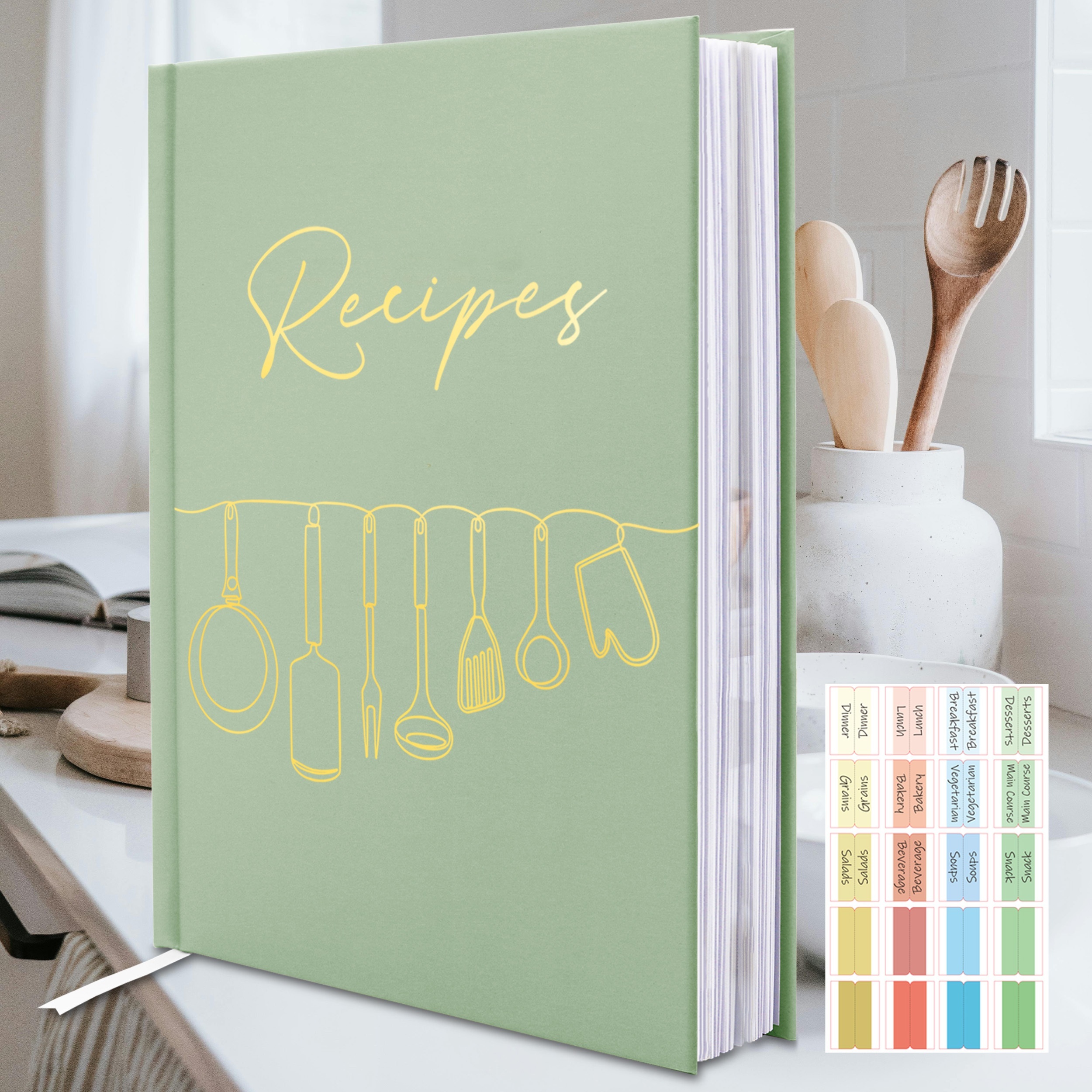 

Hardcover , Blank , For Unique Recipes, , For Use