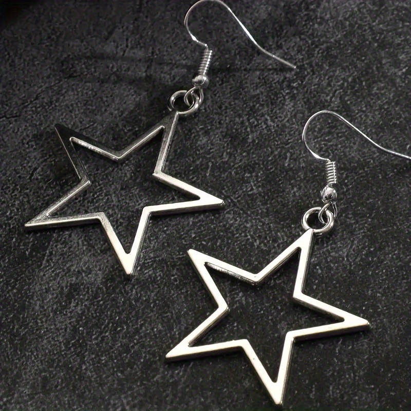 Women's Star-shaped Hollow Pendant Earrings — Vintage Gift