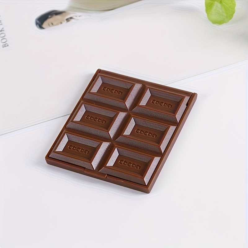 TEMU Chocolate Creative Portable Makeup Mirror Foldable Portable Mirror Makeup Mirror